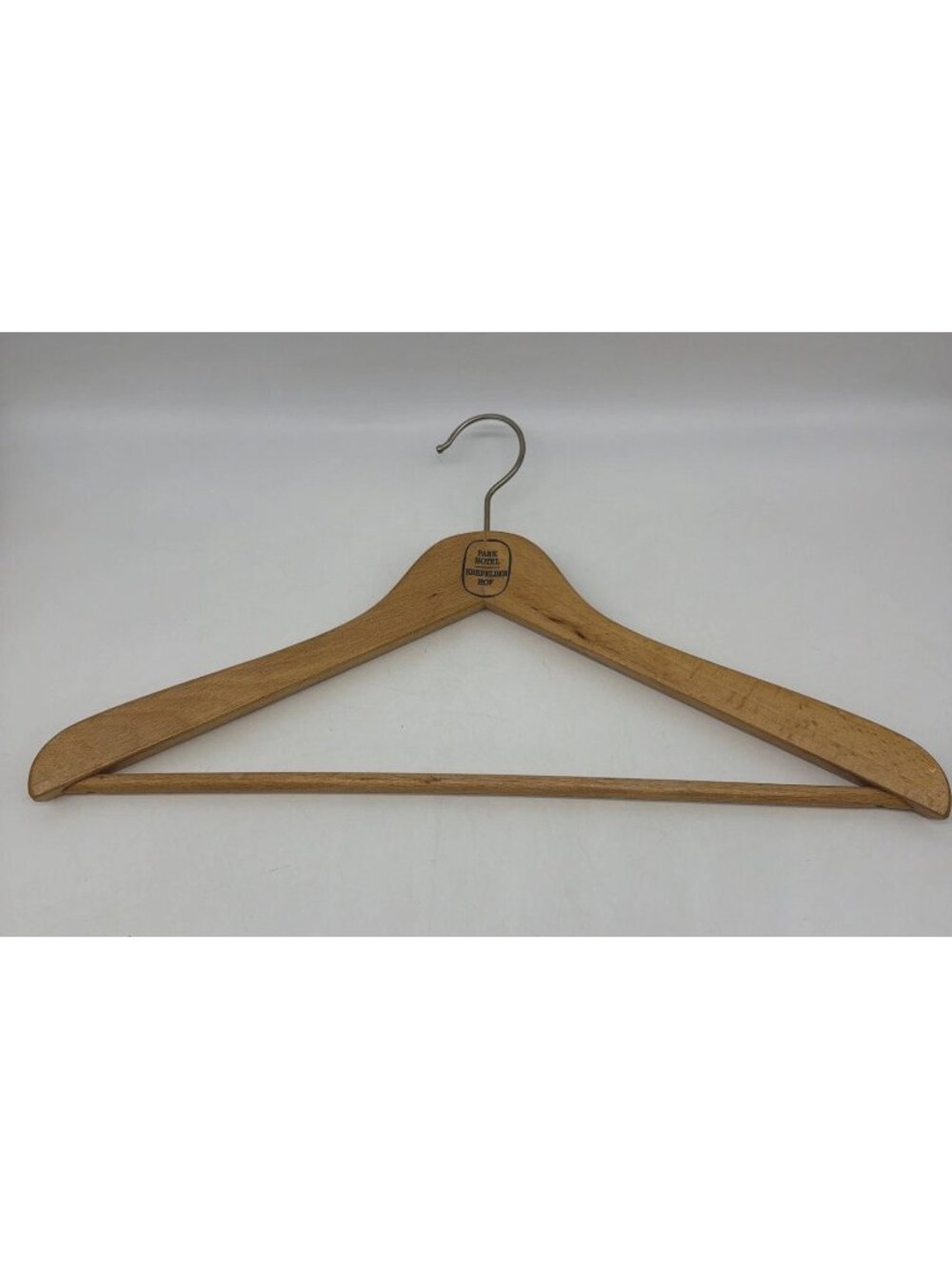 Germany Wooden Hanger Krefelder Hof Park Hotel Stamped Logo Travel Advertisement